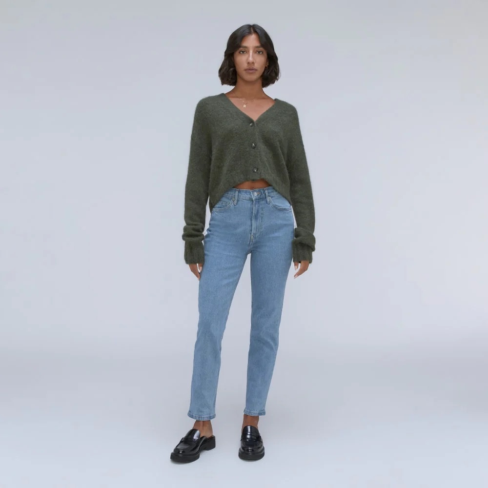 Everlane cheeky straight Jean high rise size 25